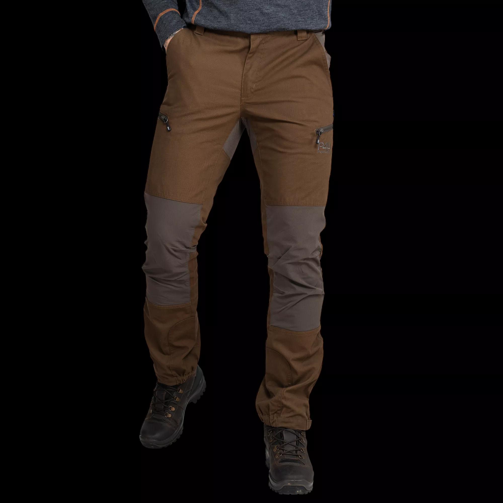 P4H - Friluftsbukse herre - brun/mørkebrun