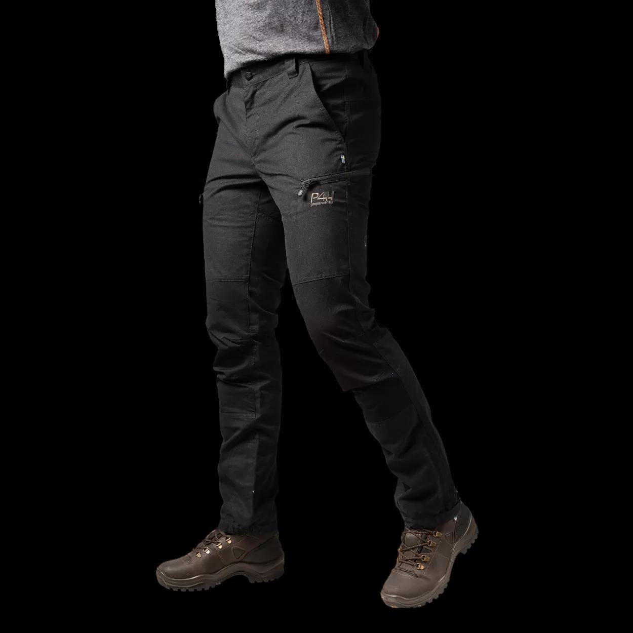 P4H - Friluftsbukse herre - sort