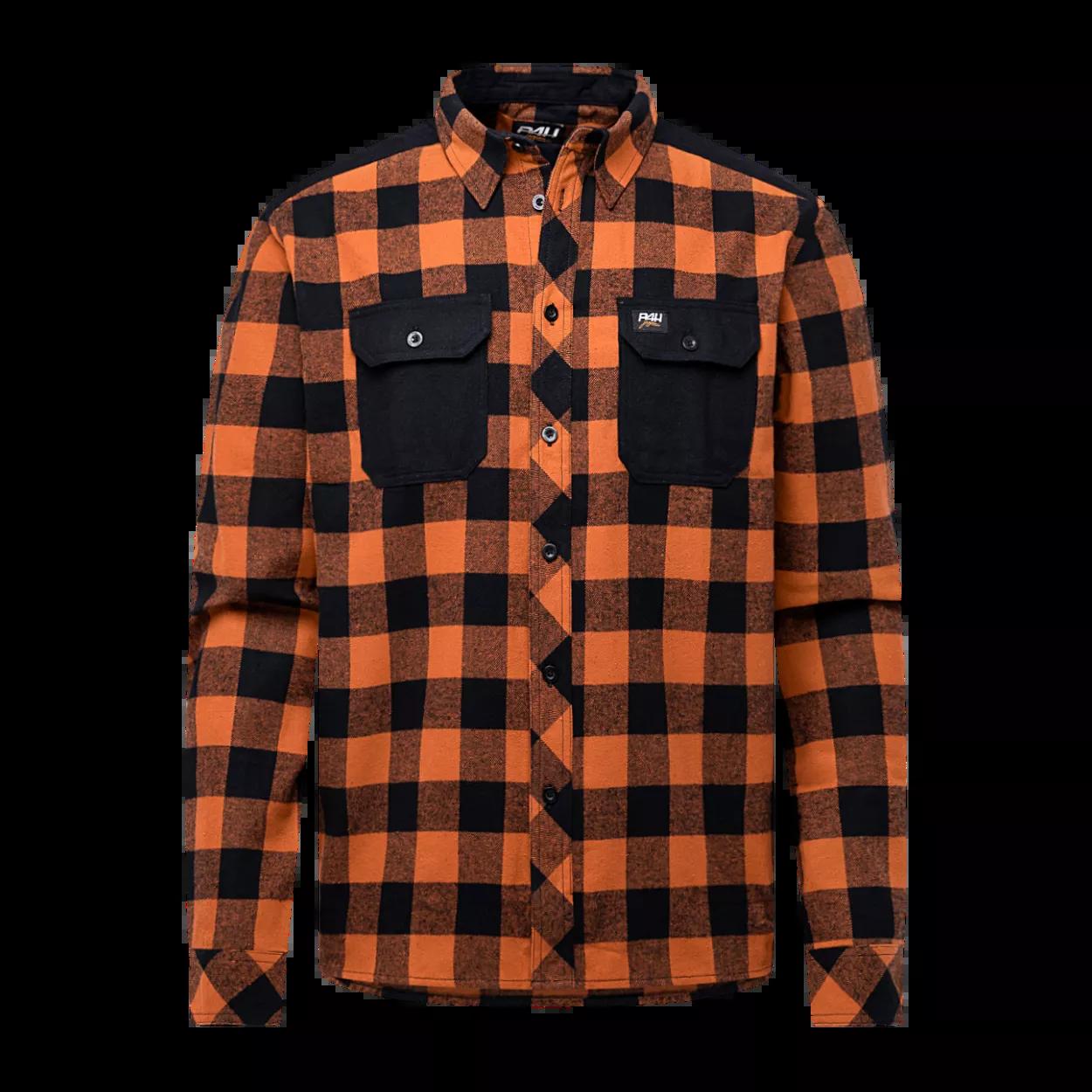 P4H - Villmarksskjorte i flanell - oransje comb