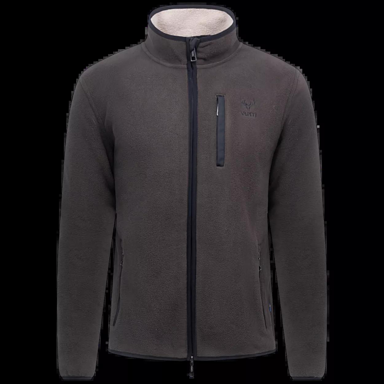 Vapiti jakke pilefleece herre brun