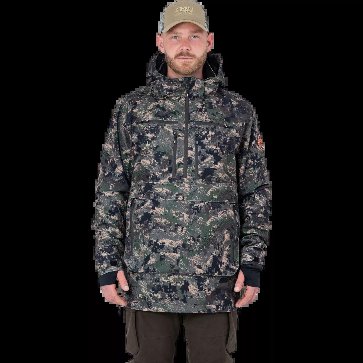 P4H RECON XT - Jaktdress herre - Anorakk grønn camo - Bukse ensfarget grønn